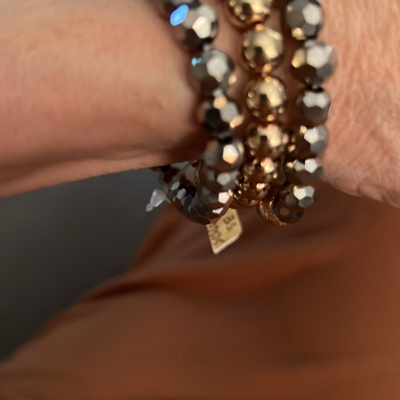 Triple Strand Beaded Bracelet - Picture 3 of 4